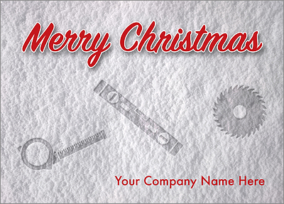 Carpenters Snow Print Card