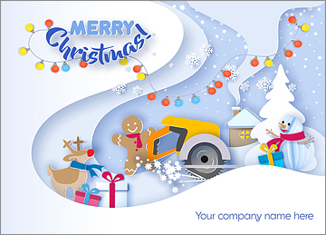 Carpenters Snowflakes Card