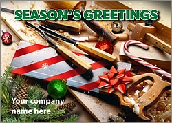 Carpenters Tools Christmas Card