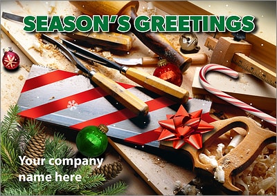 Carpenters Tools Christmas Card