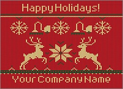 Carpet Reindeer Christmas Card