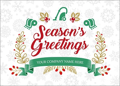 Carpet Snowflake Christmas Card