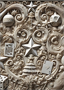 Casino Christmas Card Bold