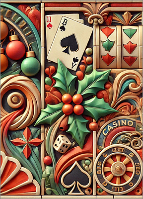 Casino Christmas Card Serene