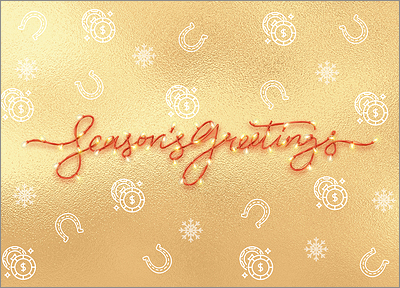 Casino Gold Card (Glossy White) 