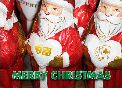 Casino Santas Card