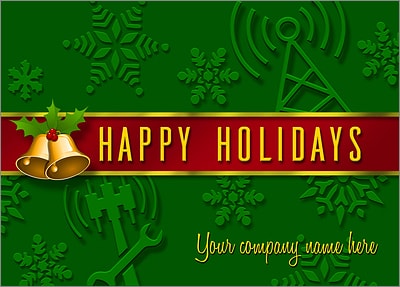 Cell Tower Card Green