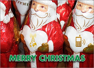 Cell Tower Santas Card