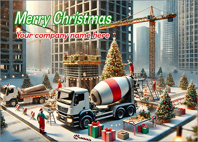 Cement Christmas Card Elaborate