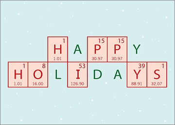 Chemical Engineer Holiday Card