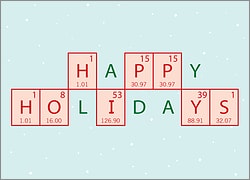 Chemical Engineer Holiday Card
