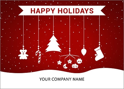 Childcare Ornaments Holiday Card