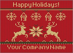 Childcare Reindeer Christmas Card