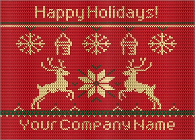 Childcare Reindeer Christmas Card