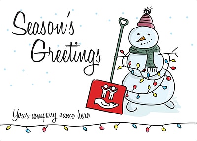 Childcare Shovel Card (Glossy White) 