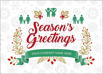 Childcare Snowflake Christmas Card