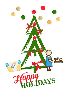 Childcare Tree Holiday Card