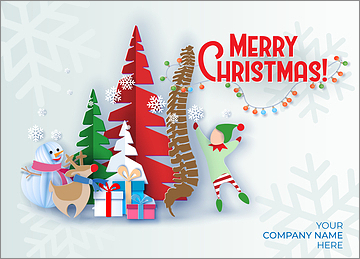Chiropractic Merry Elf Card