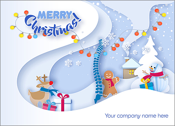 Chiropractic Snowflake Card