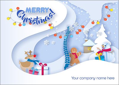 Chiropractic Snowflake Card