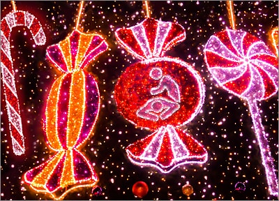 Chiropractor Christmas Lights Card