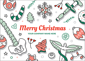 Chiropractor Merry Holiday Card