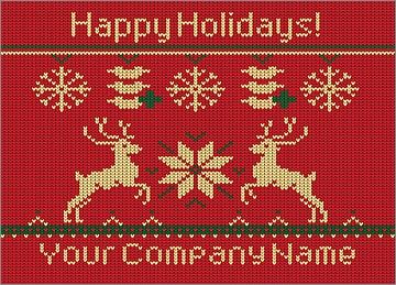 Chiropractors Reindeer Christmas Card