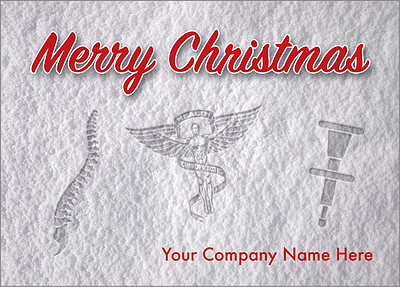 Chiropractors Snow Print Card