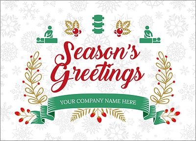 Chiropractors Snowflake Christmas Card