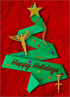 Chiropractors Tree Card (Glossy White) 