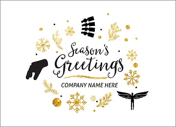 Chriropractors Icons Christmas Card