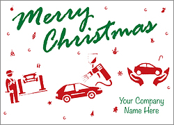 Christmas Auto Body Card