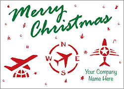 Christmas Aviation Card