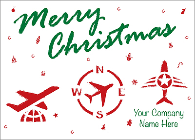 Christmas Aviation Card