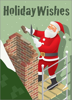 Christmas Bricklayer (Glossy White) 
