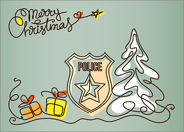 Christmas Card for Police