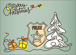 Christmas Card for Police