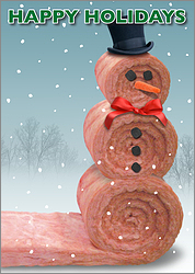Christmas Card Insulation Snowman