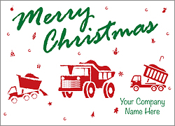 Christmas Dump Truck Card