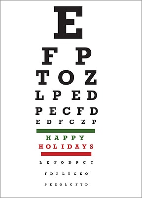 Christmas Eye Chart