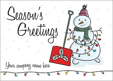 Christmas Shovel Card