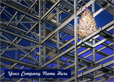 Christmas Steel Structure Card