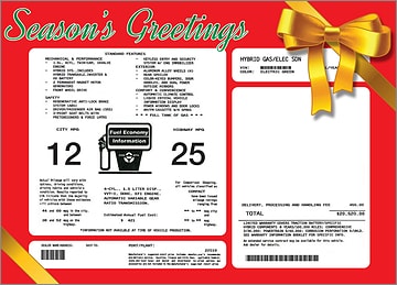 Christmas Sticker Price