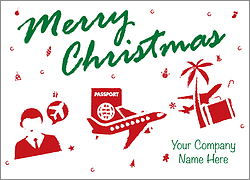 Travel Christmas Cards | Travel Holiday Greeting Cards | Ziti Cards