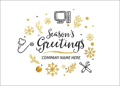 Computer Sales Christmas Card