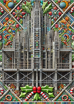 Construction Christmas Card Harmonious