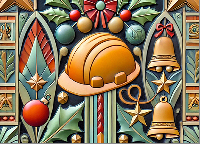 Construction Christmas Card Shiny