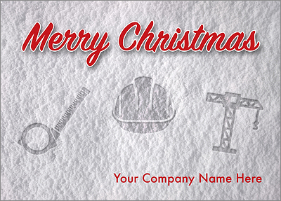 Contractors Snow Print Card
