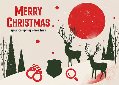 Cop Seasons Greeting Card