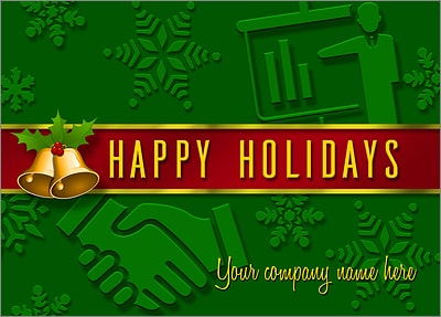 Corporate Card Green (Glossy White) 